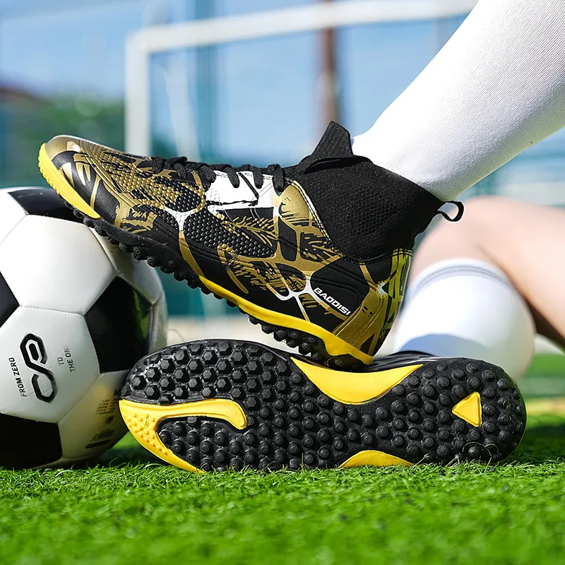 Kuding TF Rubber Broken Studs Cushioning Anti Slip Wear Resistant Coverage Impact Resistant Soccer Shoes Unisex-14