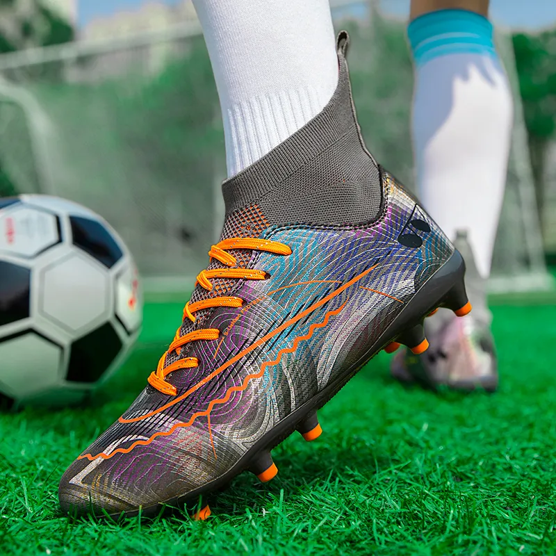 Kuding Cushioning Anti Slip And Wear Resistant Coverage Soccer Shoes Unisex-13
