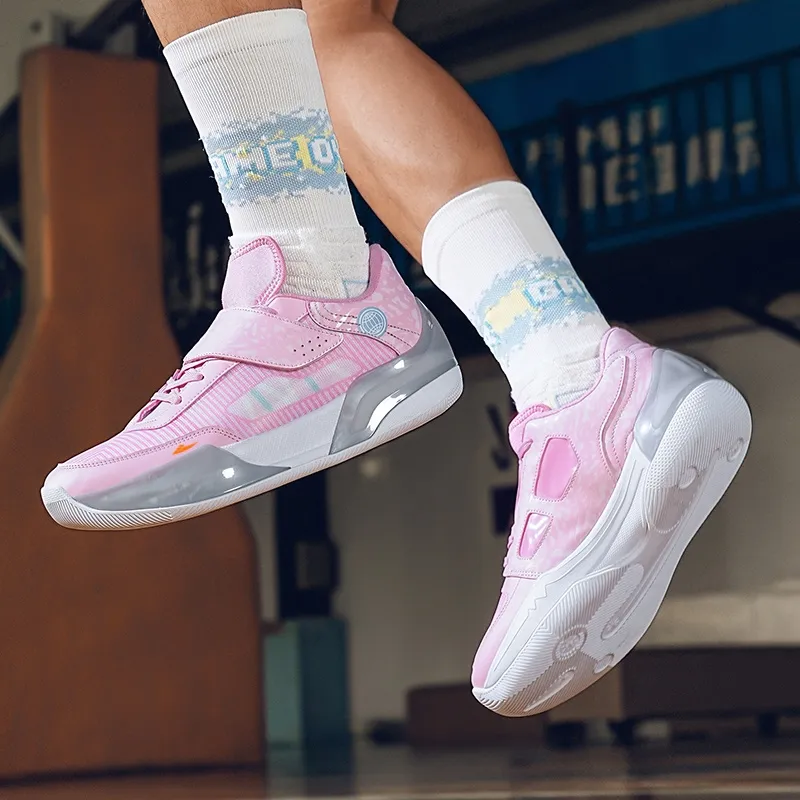 Kuding Cushioned Slip-Resistant Abrasion-Resistant Low-Top Basketball Shoes Unisex-4