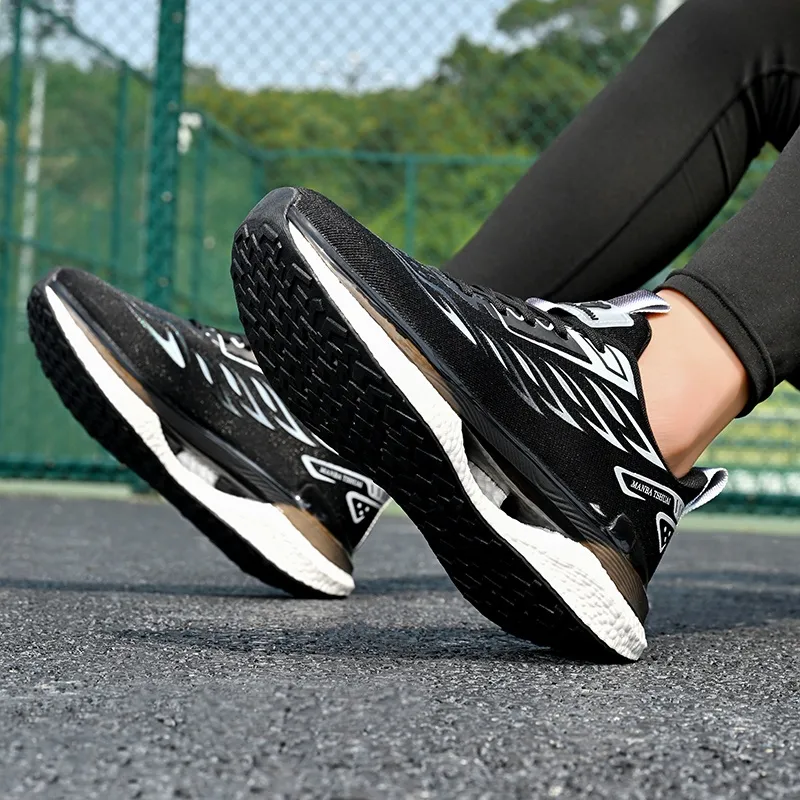 Kuding Cushioned Anti Slip And Wear Resistant Lightweight Low Top Running Shoes Unisex-6