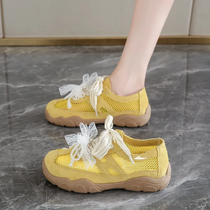 Kuding Breathable Low Top Casual Shoes Women's-3