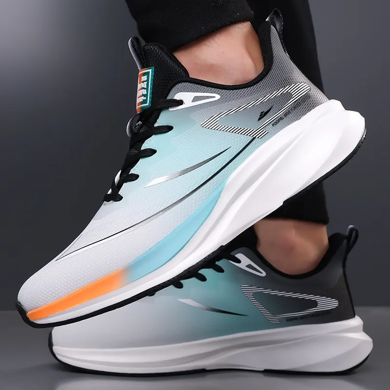 Kuding Cushioned Anti-Slip And Wear-Resistant Lightweight Low-Top Casual Running Shoes Men's-2