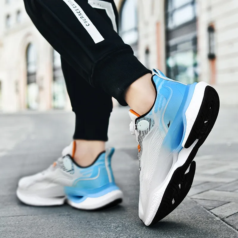 Kuding Anti Slip And Wear Resistant Lightweight Cushioning Low Top Running Shoes Unisex-11