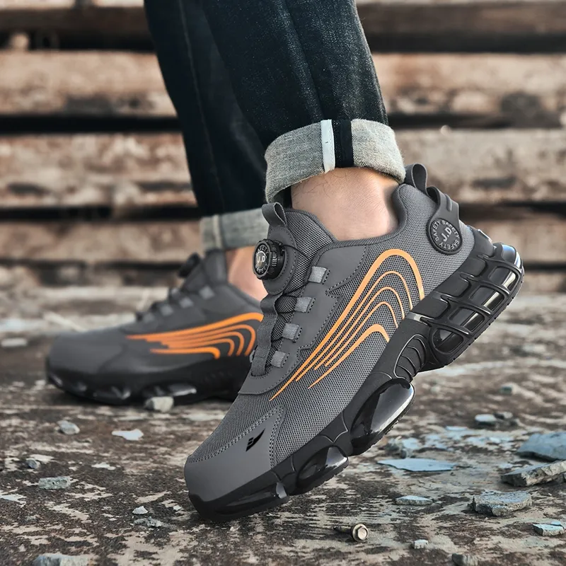 Kuding Cushioned Slip Resistant Abrasion Resistant Breathable Low Top Outdoor Shoes Unisex-2