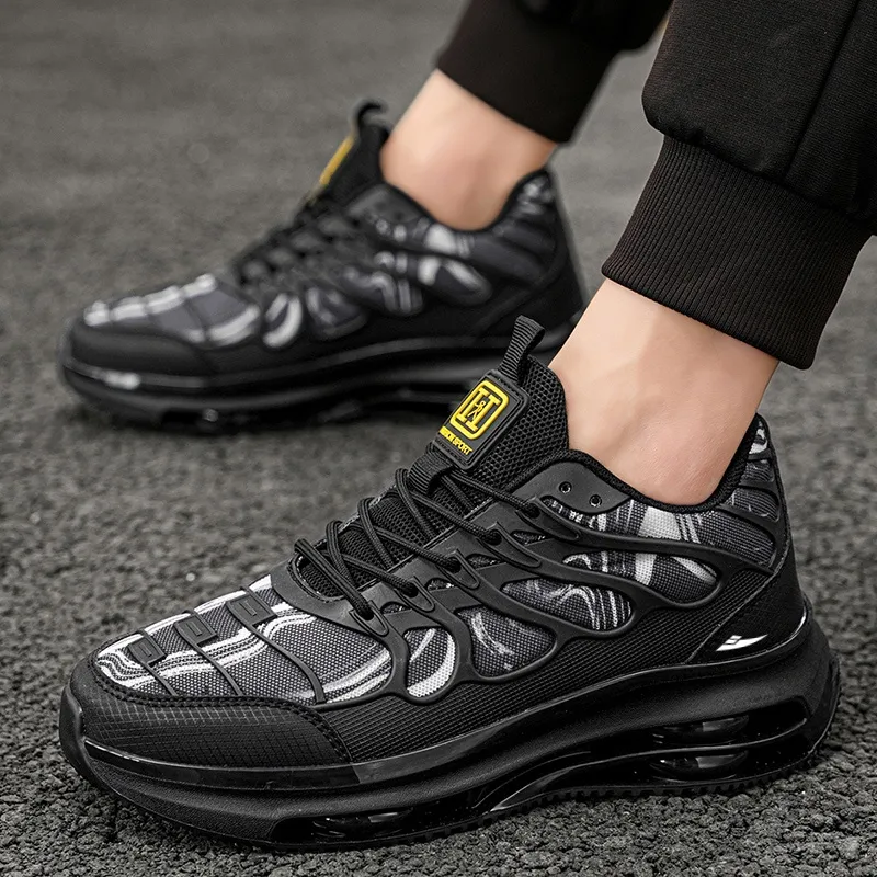 Kuding Breathable Height Increase Mid Top Casual Shoes Men's-2