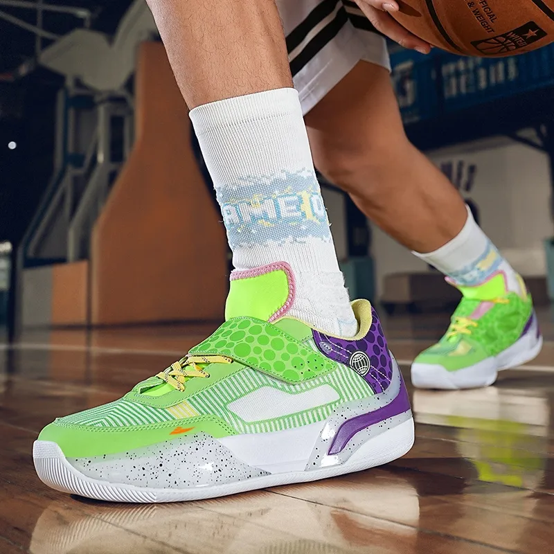 Kuding Cushioned Slip-Resistant Abrasion-Resistant Low-Top Basketball Shoes Unisex-13