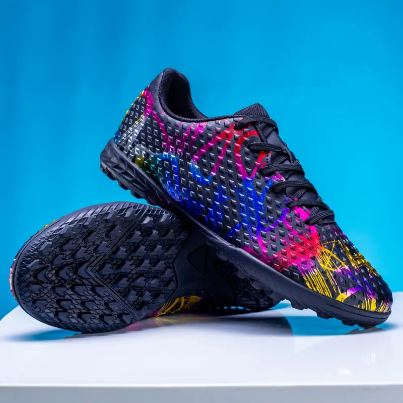 Kuding Soft Ground Firm Ground Artificial Ground Natural Ground Anti-Slip Wear-Resistant Soccer Shoes Unisex-9