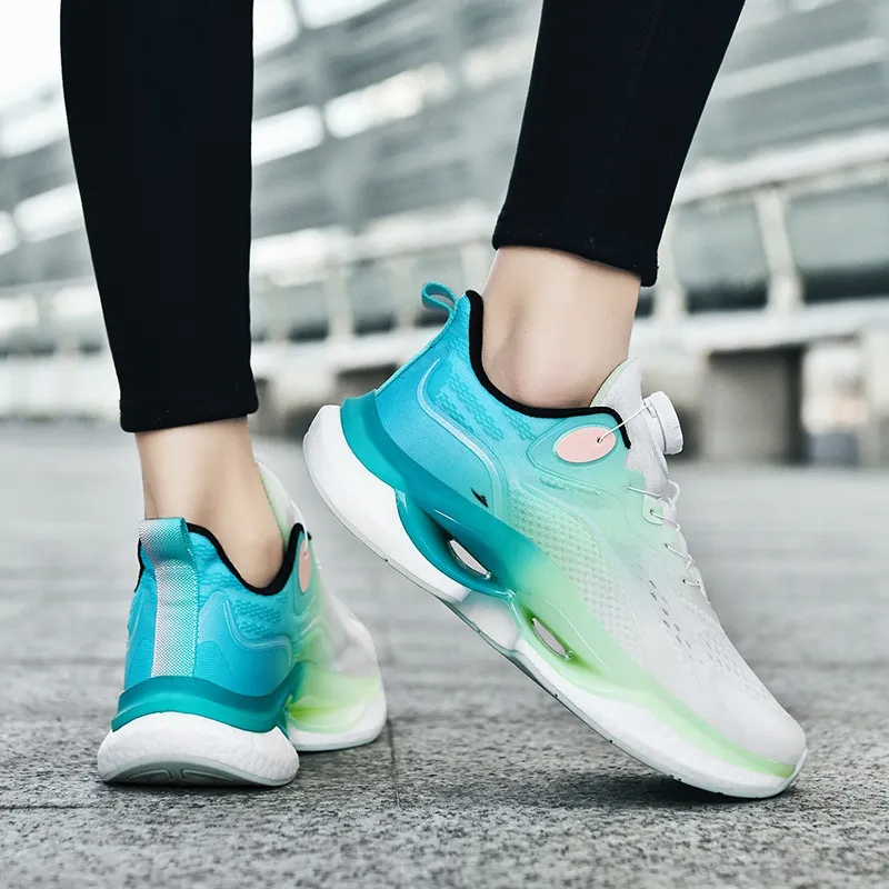 Kuding Anti Slip And Wear Resistant Lightweight Cushioning Low Top Running Shoes Unisex-4