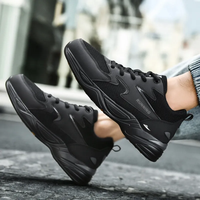 Kuding Anti-Slip And Wear-Resistant Breathable Low-Top Chunky Sneakers Men's-14