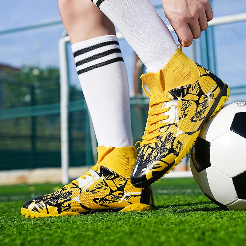 Kuding TF Rubber Broken Studs Cushioning Anti Slip Wear Resistant Coverage Impact Resistant Soccer Shoes Unisex-3