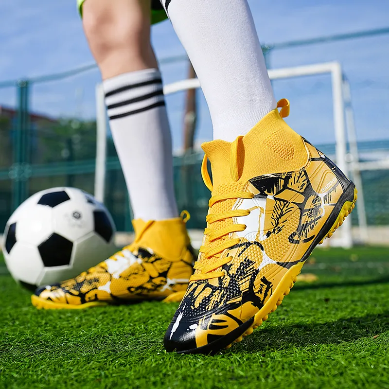 Kuding TF Rubber Broken Studs Cushioning Anti Slip Wear Resistant Coverage Impact Resistant Soccer Shoes Unisex-2
