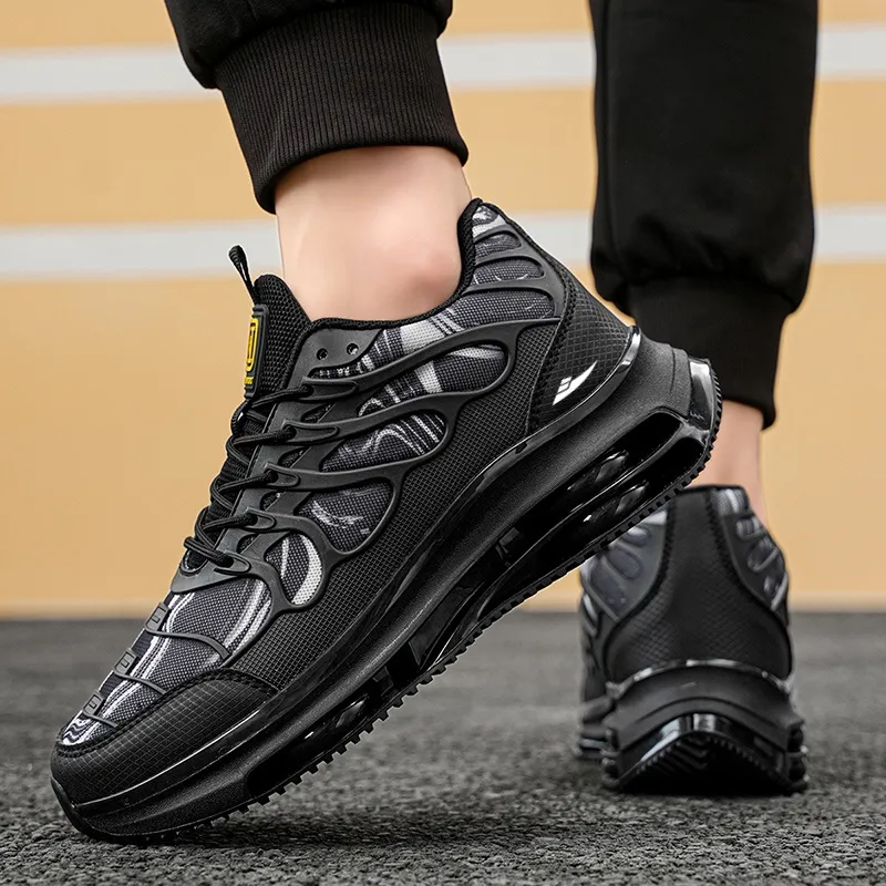 Kuding Breathable Height Increase Mid Top Casual Shoes Men's-4