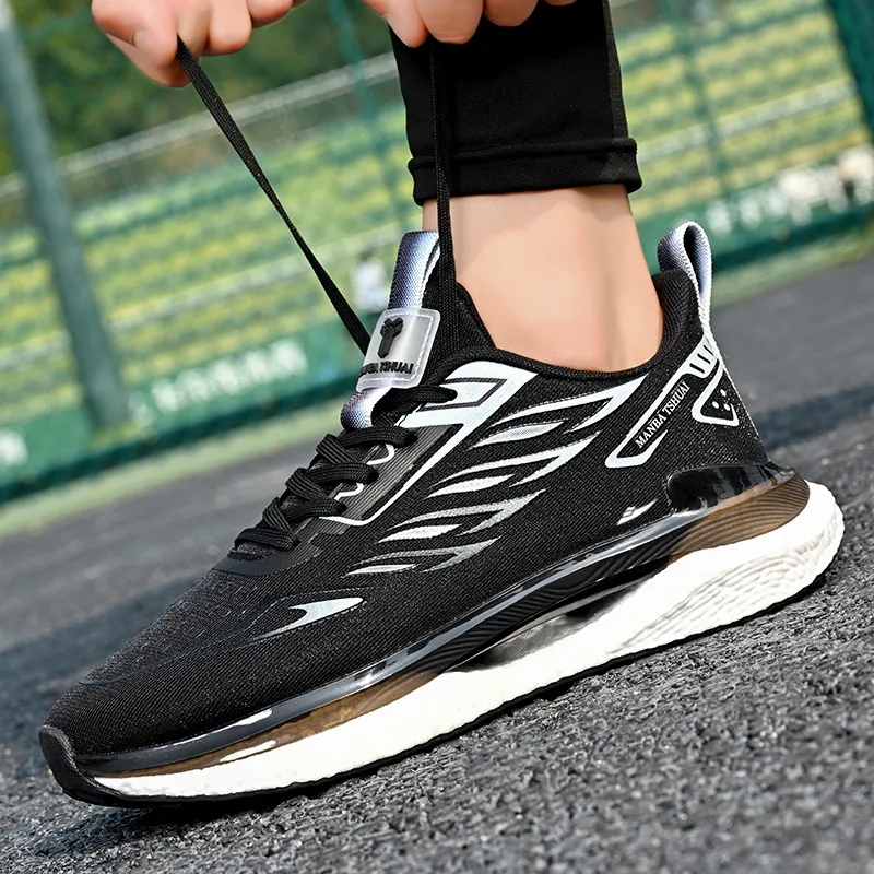 Kuding Cushioned Anti Slip And Wear Resistant Lightweight Low Top Running Shoes Unisex-9