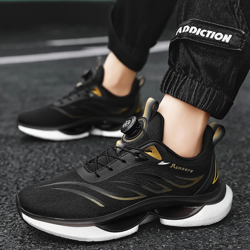 Kuding Cushioning Anti Slip And Wear Resistant Breathable Rebound Low Top Running Shoes Unisex-7