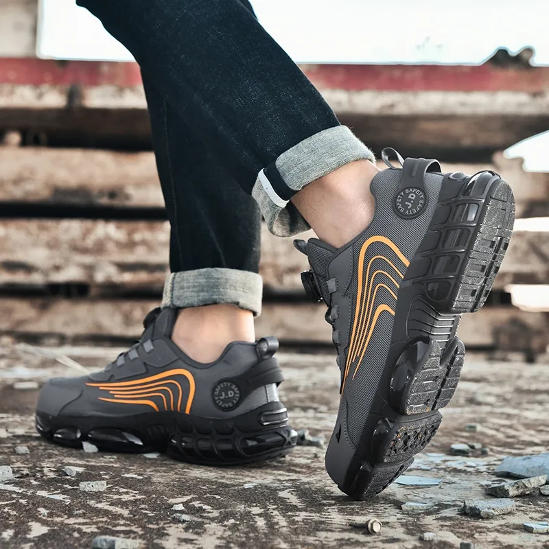 Kuding Cushioned Slip Resistant Abrasion Resistant Breathable Low Top Outdoor Shoes Unisex-5
