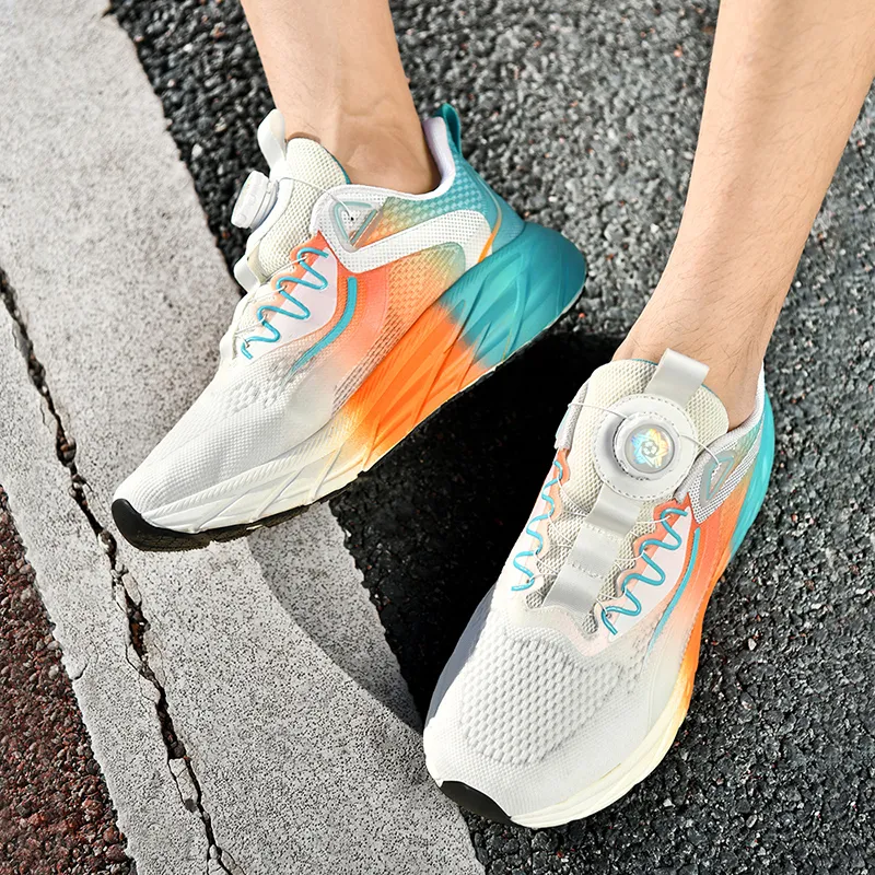 Kuding Durable Breathable Low-Top Running Shoes Unisex-4