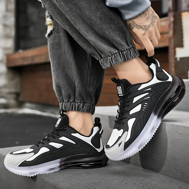 Kuding Cushioned Slip-Resistant Abrasion-Resistant Low-Top Air Cushion Casual Running Shoes Men's-9