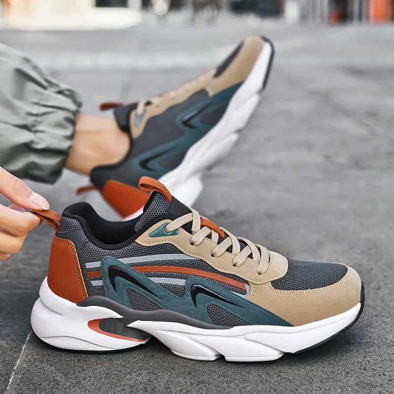 Kuding Breathable Lightweight Low-Top Casual Shoes Men's-7