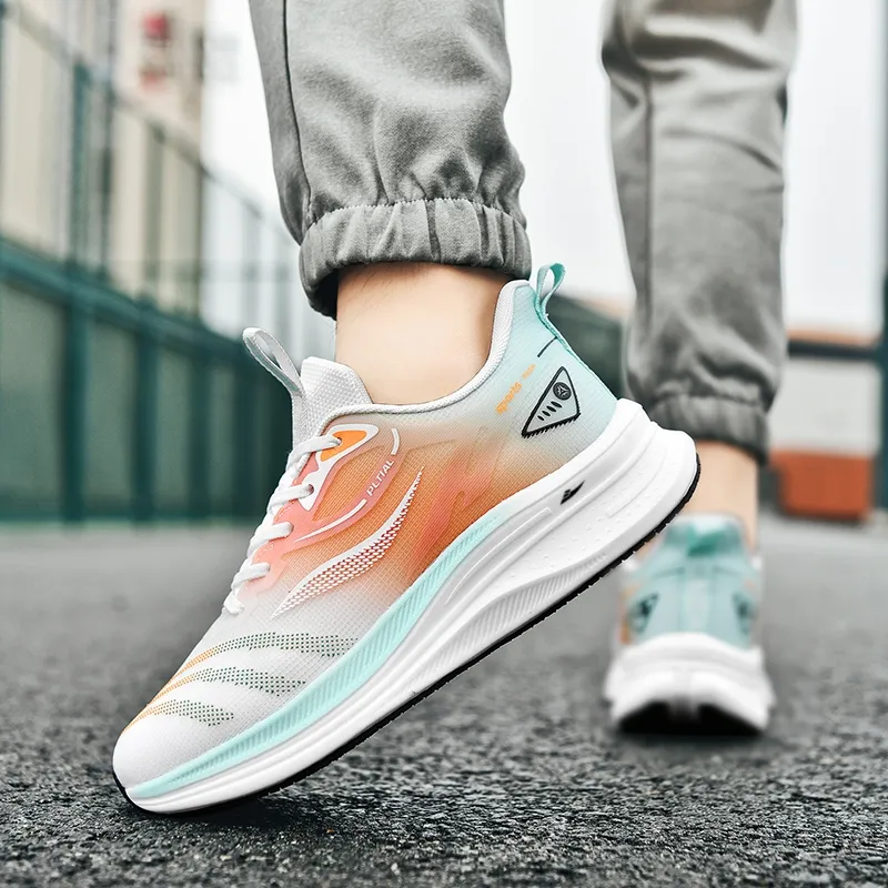 Kuding Cushioned Slip-Resistant Rebound Low-Top Training Running Shoes Men's-2