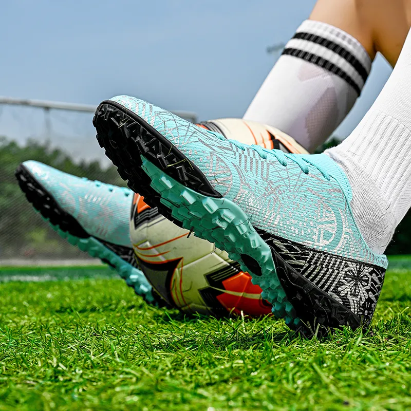 Kuding Soft Ground Firm Ground Anti Slip Wear Resistant Soccer Shoes Unisex-17