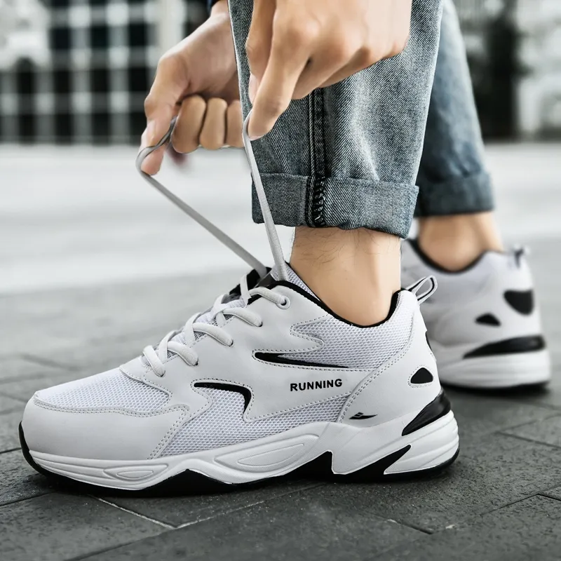 Kuding Anti-Slip And Wear-Resistant Breathable Low-Top Chunky Sneakers Men's-7