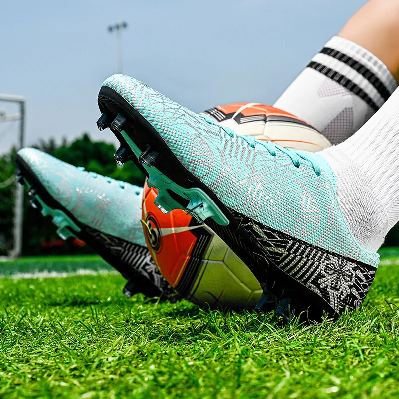 Kuding Soft Ground Firm Ground Anti Slip Wear Resistant Soccer Shoes Unisex-37