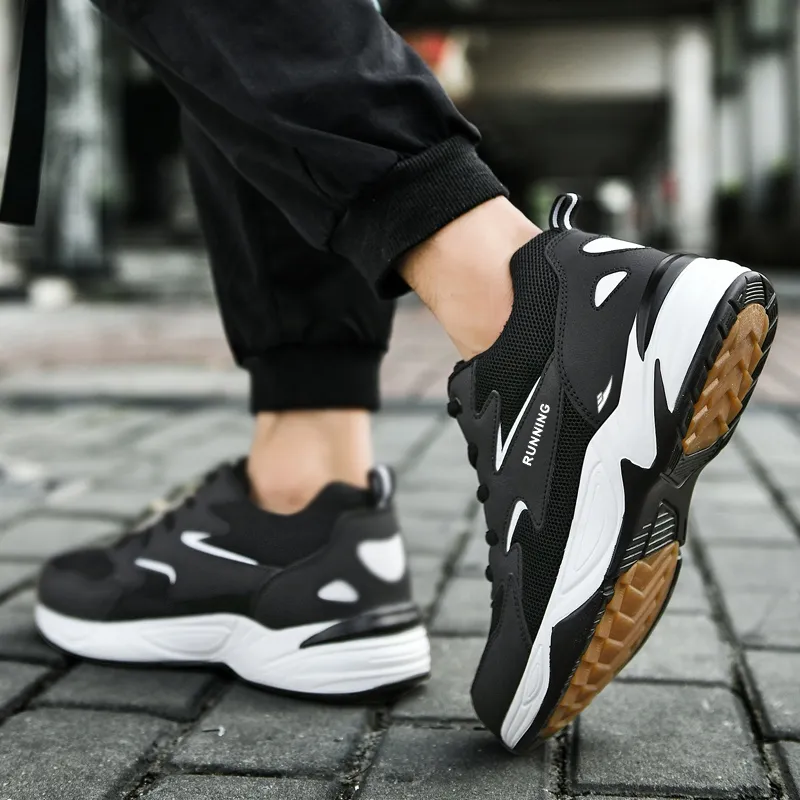 Kuding Anti-Slip And Wear-Resistant Breathable Low-Top Chunky Sneakers Men's-3