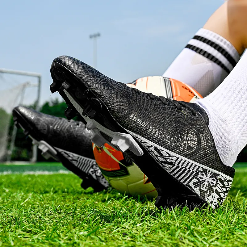 Kuding Soft Ground Firm Ground Anti Slip Wear Resistant Soccer Shoes Unisex-30