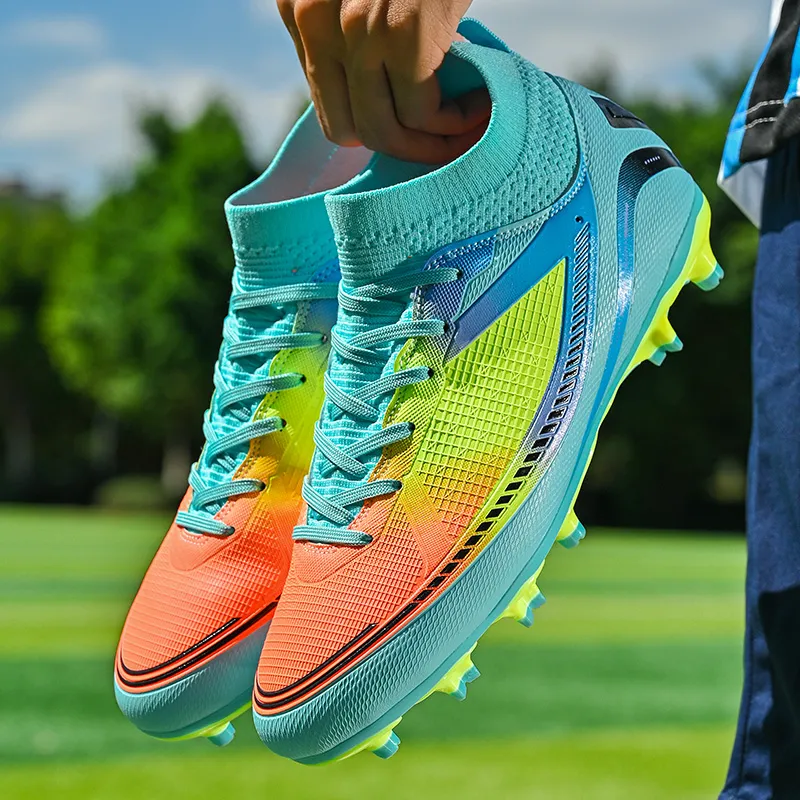 Kuding FG Rubber Long Studs Artificial Ground Anti-Slip Wear-Resistant Soccer Shoes Unisex-8