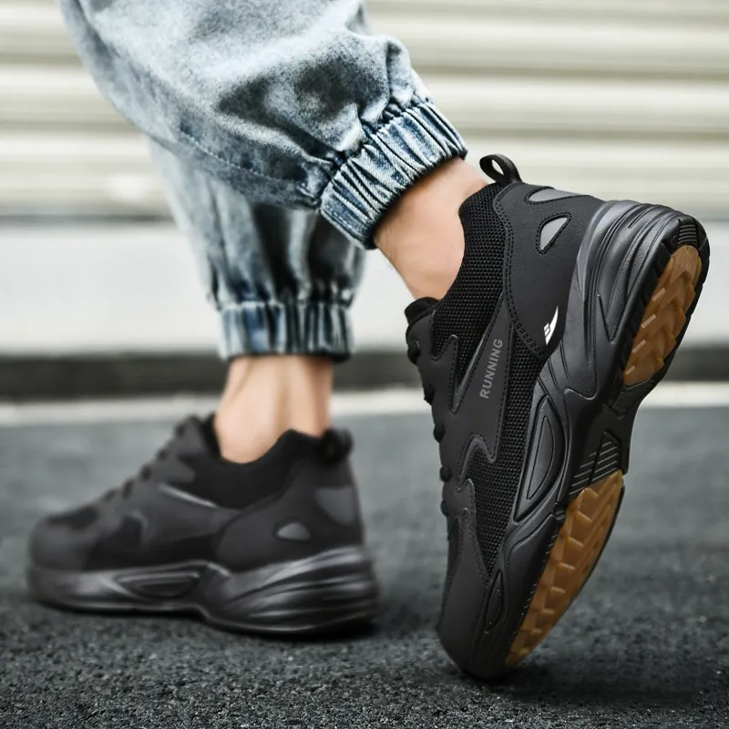 Kuding Anti-Slip And Wear-Resistant Breathable Low-Top Chunky Sneakers Men's-13