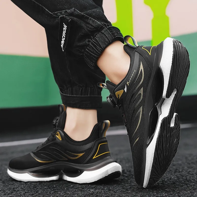 Kuding Cushioning Anti Slip And Wear Resistant Breathable Rebound Low Top Running Shoes Unisex-9