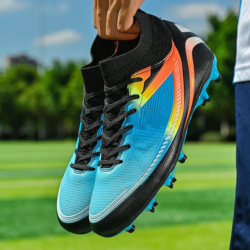 Kuding FG Rubber Long Studs Artificial Ground Anti-Slip Wear-Resistant Soccer Shoes Unisex-11