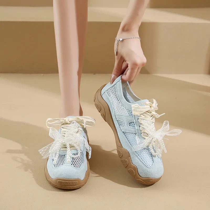 Kuding Breathable Low Top Casual Shoes Women's-10