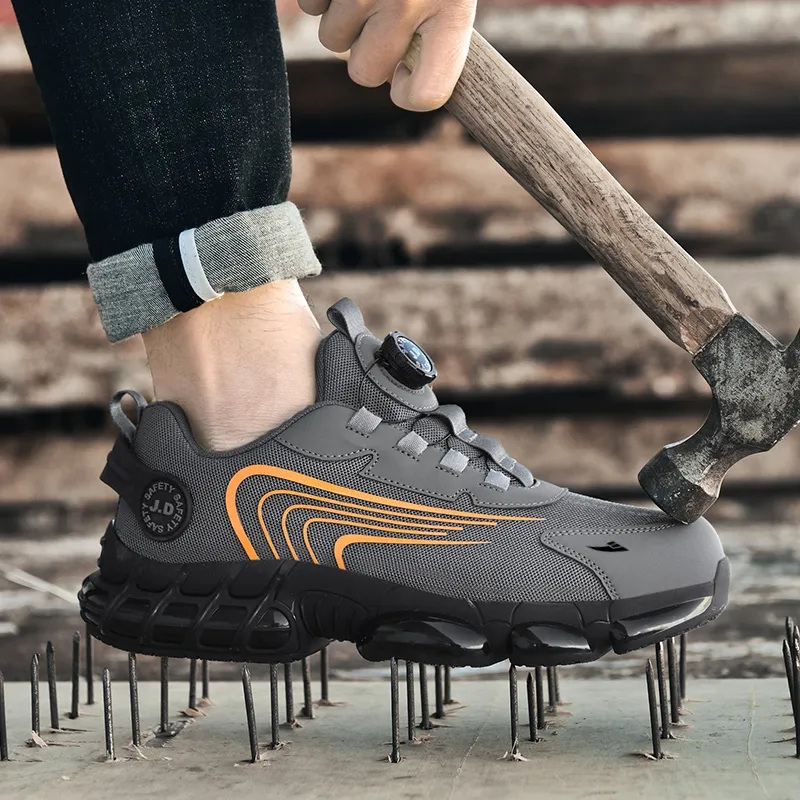 Kuding Cushioned Slip Resistant Abrasion Resistant Breathable Low Top Outdoor Shoes Unisex-4