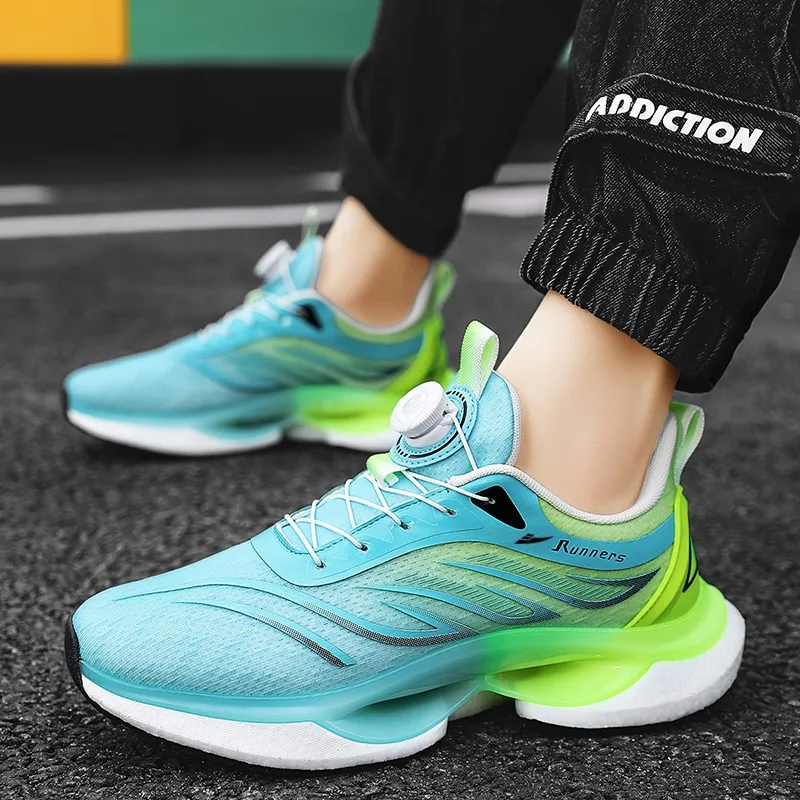 Kuding Cushioning Anti Slip And Wear Resistant Breathable Rebound Low Top Running Shoes Unisex-12