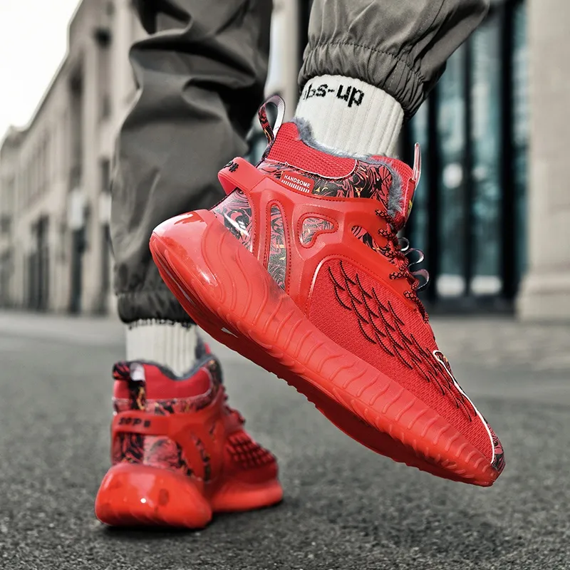 Kuding Anti-Slip And Wear-Resistant Warm High-Top Casual Shoes Men's-19