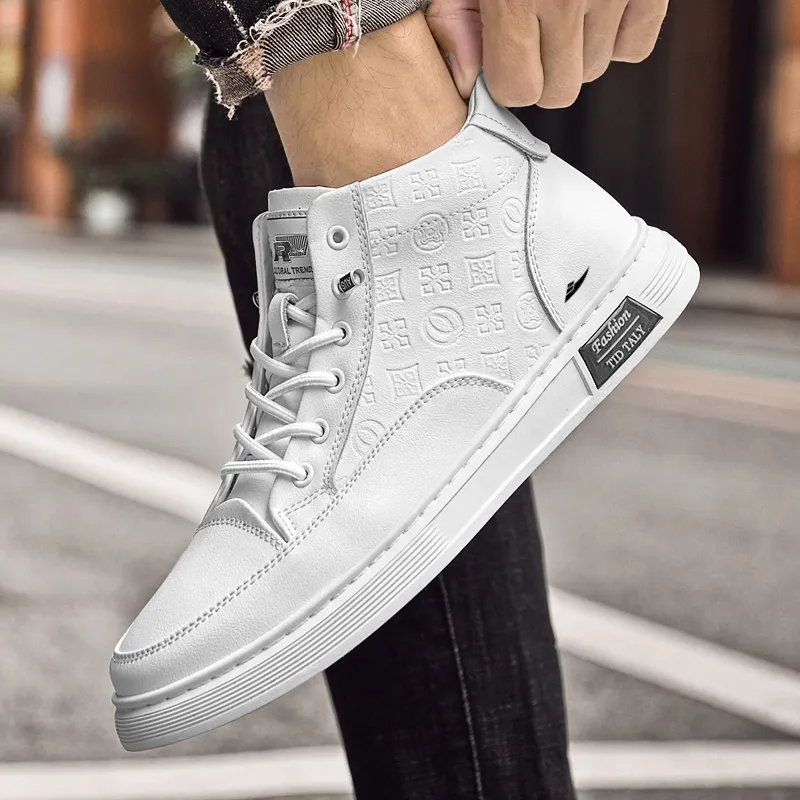 Kuding Warm Anti-Slip And Wear-Resistant High-Top Skateboard Shoes Men's-9