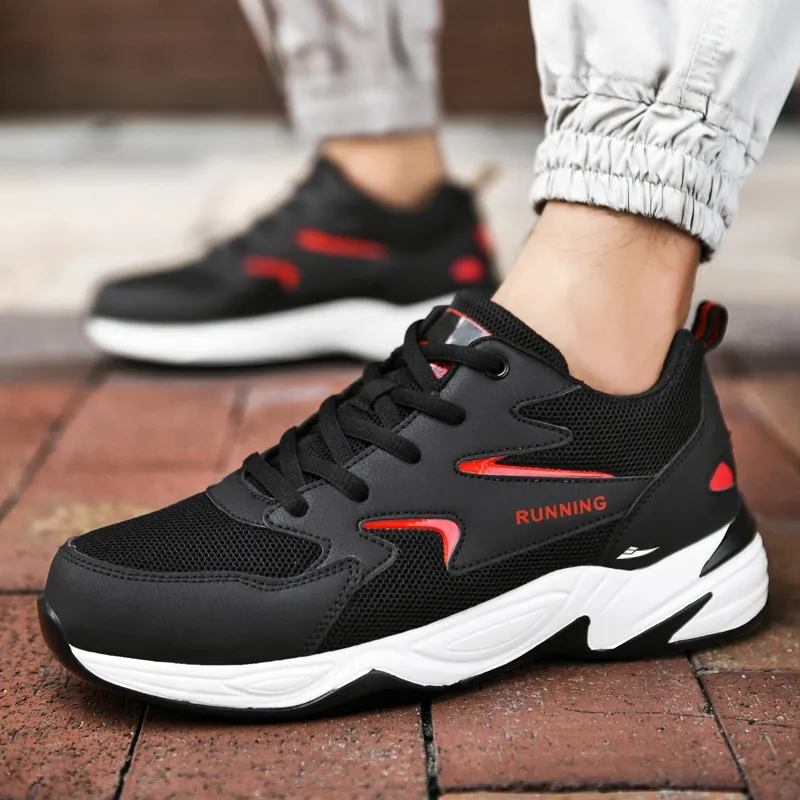 Kuding Anti-Slip And Wear-Resistant Breathable Low-Top Chunky Sneakers Men's-16