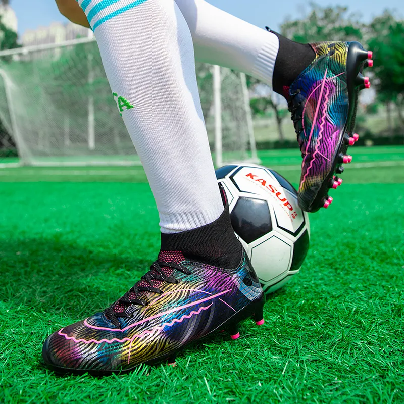 Kuding Cushioning Anti Slip And Wear Resistant Coverage Soccer Shoes Unisex-3