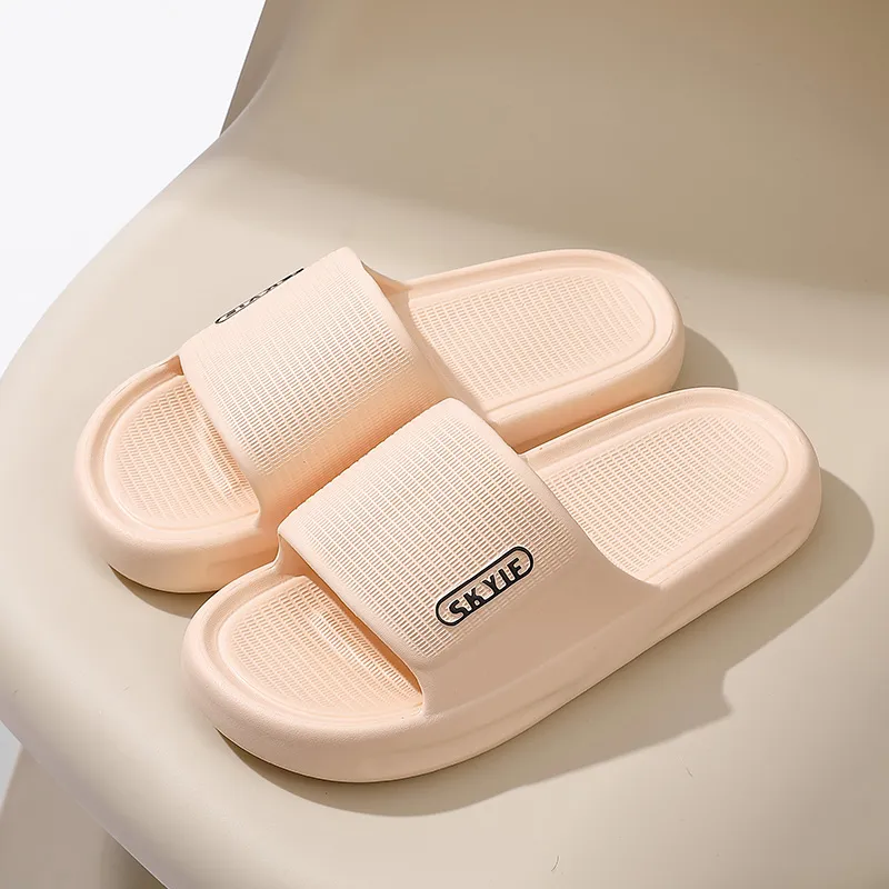 Foot Recreation Summer Home Indoor Comfortable Slip Resistant Bathroom Quiet EVA Slippers, Home Slippers, Unisex-34