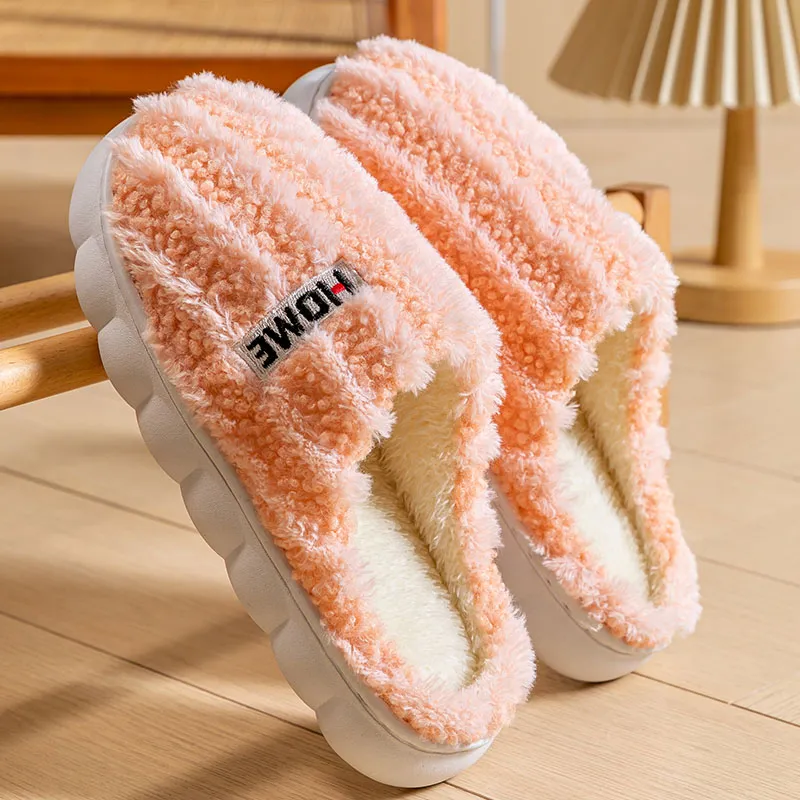 Foot Recreation Winter Minimalist Style Suede Home Warm Small Starry Sky Embroidered Cotton Slippers Unisex-8