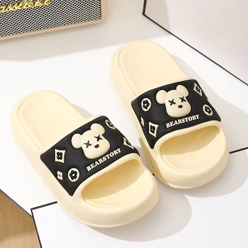 Foot Recreation Unisex Summer Home Slippers For Bathing, Slip Resistant, Platform Indoor Cute, Slippers-1