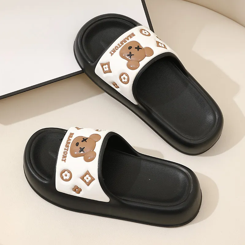 Foot Recreation Unisex Summer Home Slippers For Bathing, Slip Resistant, Platform Indoor Cute, Slippers-9