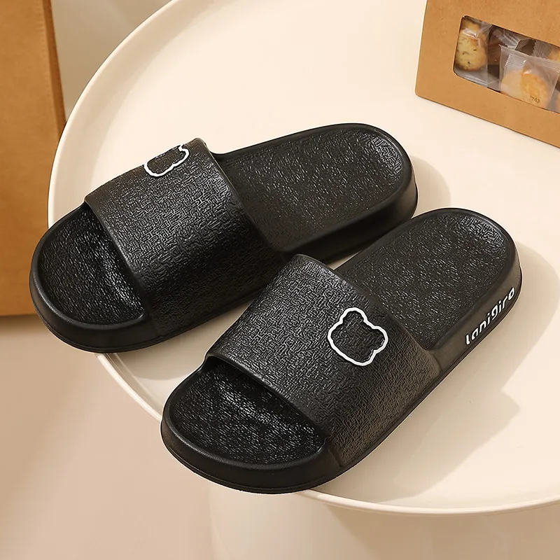 Foot Recreation Painted Bear Slippers Summer Indoor Home Bathroom Slip Resistant EVA Sandals Unisex-17