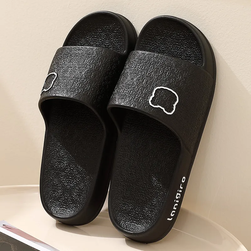 Foot Recreation Painted Bear Slippers Summer Indoor Home Bathroom Slip Resistant EVA Sandals Unisex-18