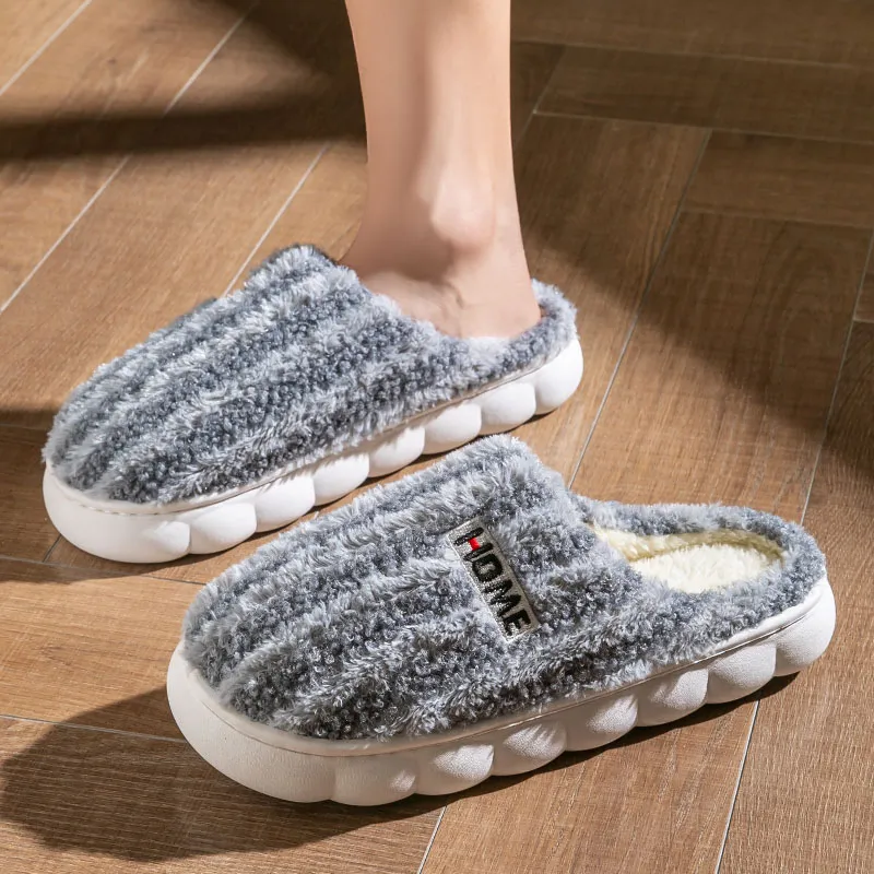 Foot Recreation Winter Minimalist Style Suede Home Warm Small Starry Sky Embroidered Cotton Slippers Unisex-21