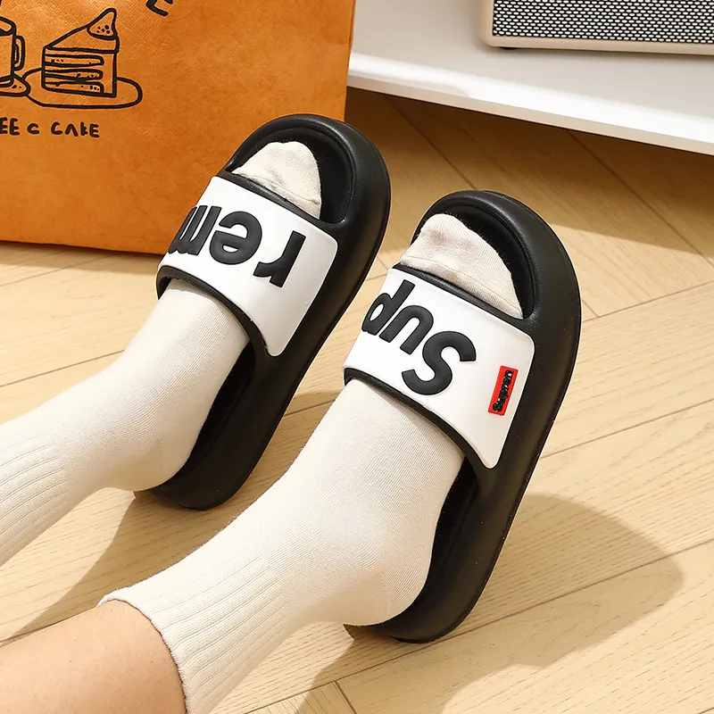 Foot Recreation Slippers Summer Indoor Home Slippers Slip Resistant Bathroom Couple Eva Home Slippers-29