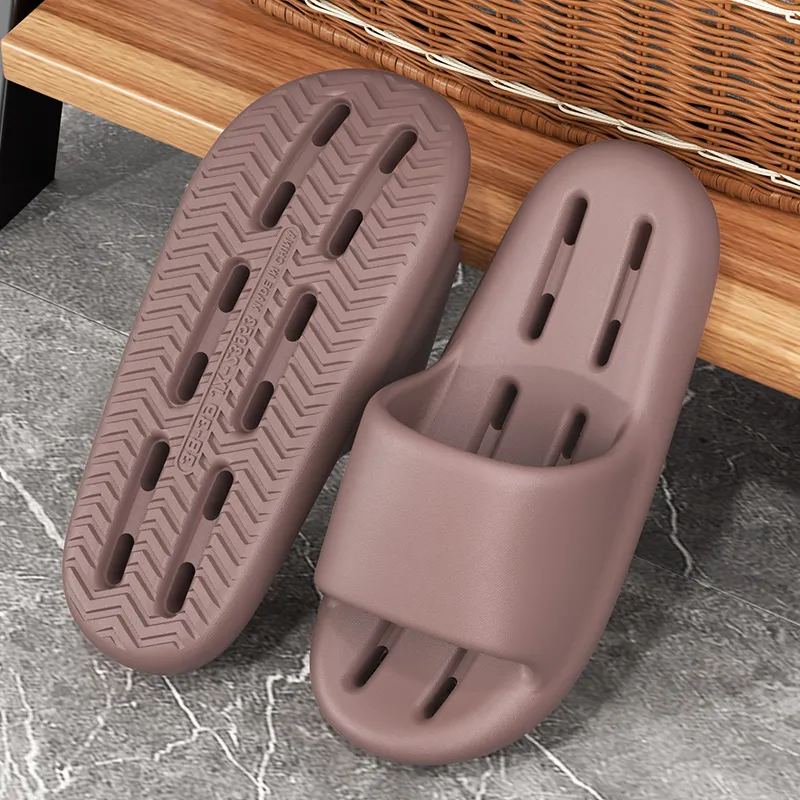 Foot Recreation Summer Bathroom Bathing Anti Slip And Wear Resistant Comfortable Home Slippers, Unisex-18