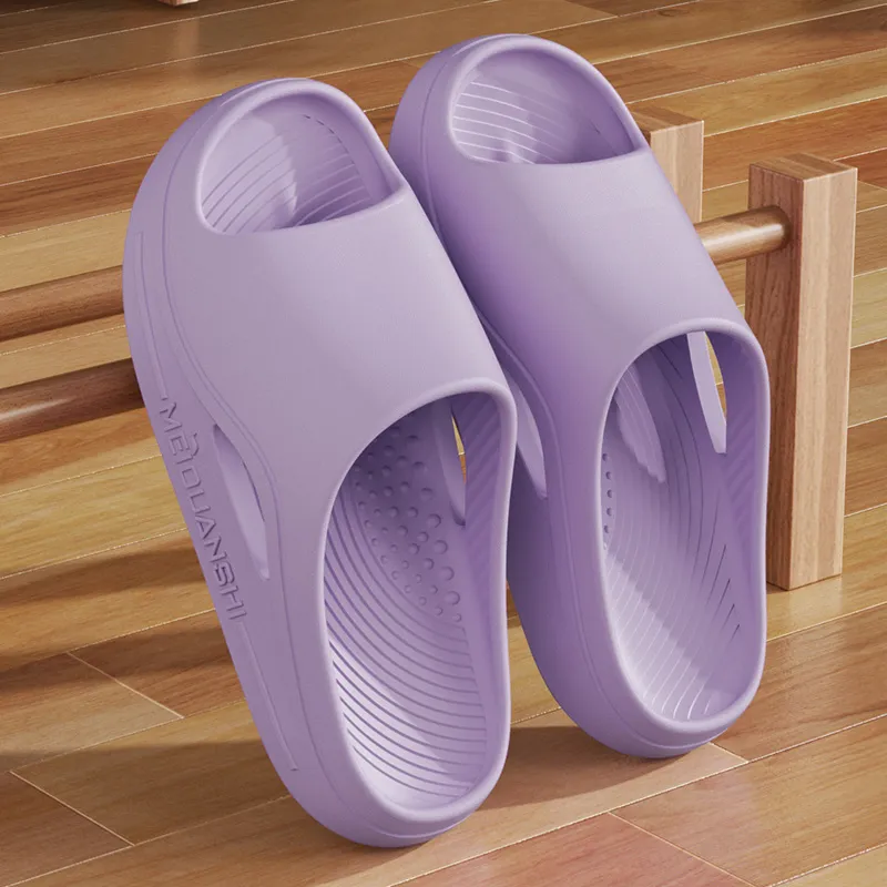 Foot Recreation EVA Couple Indoor Home Bathroom Bathing Slip Resistant Slippers-3
