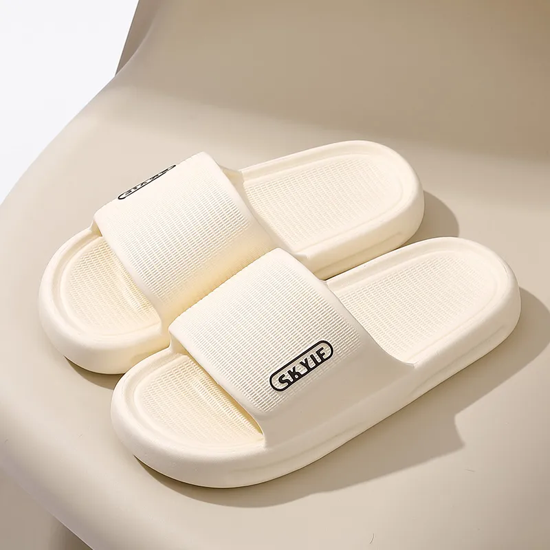 Foot Recreation Summer Home Indoor Comfortable Slip Resistant Bathroom Quiet EVA Slippers, Home Slippers, Unisex-24